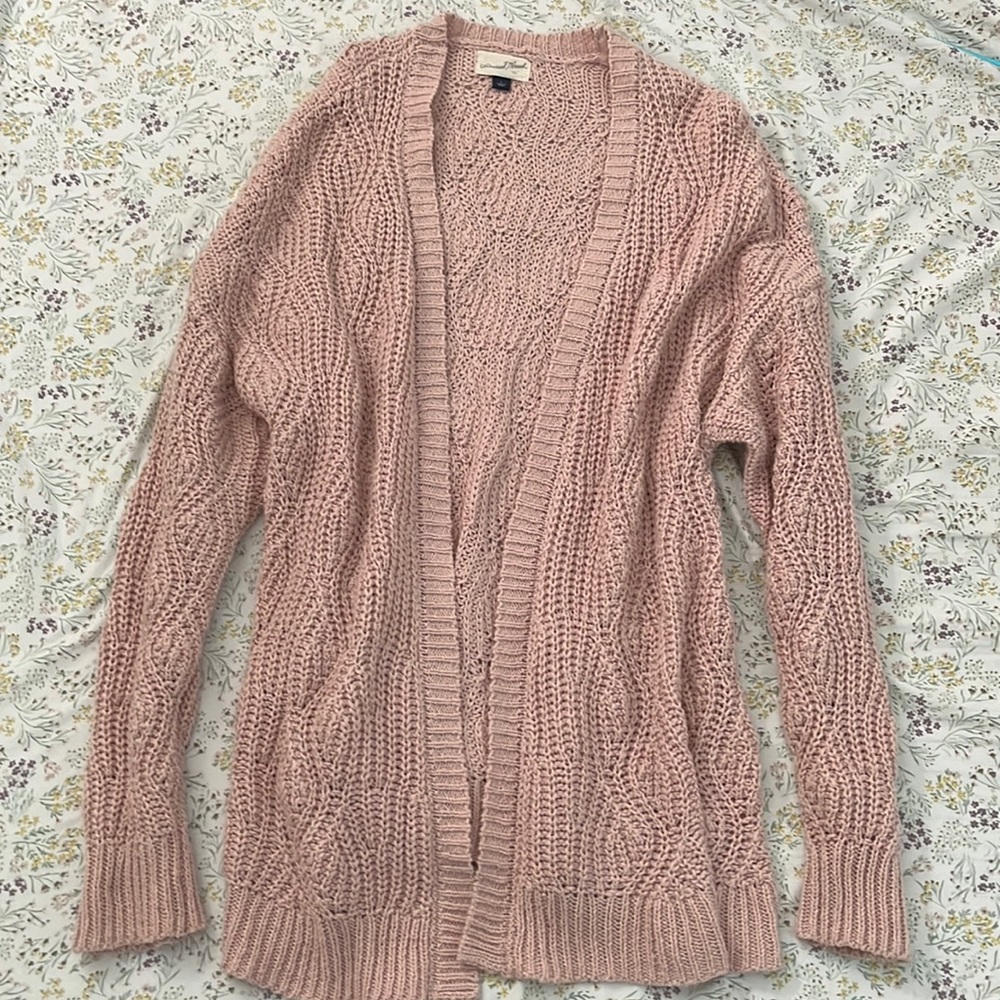 Pink Knit Cardigan